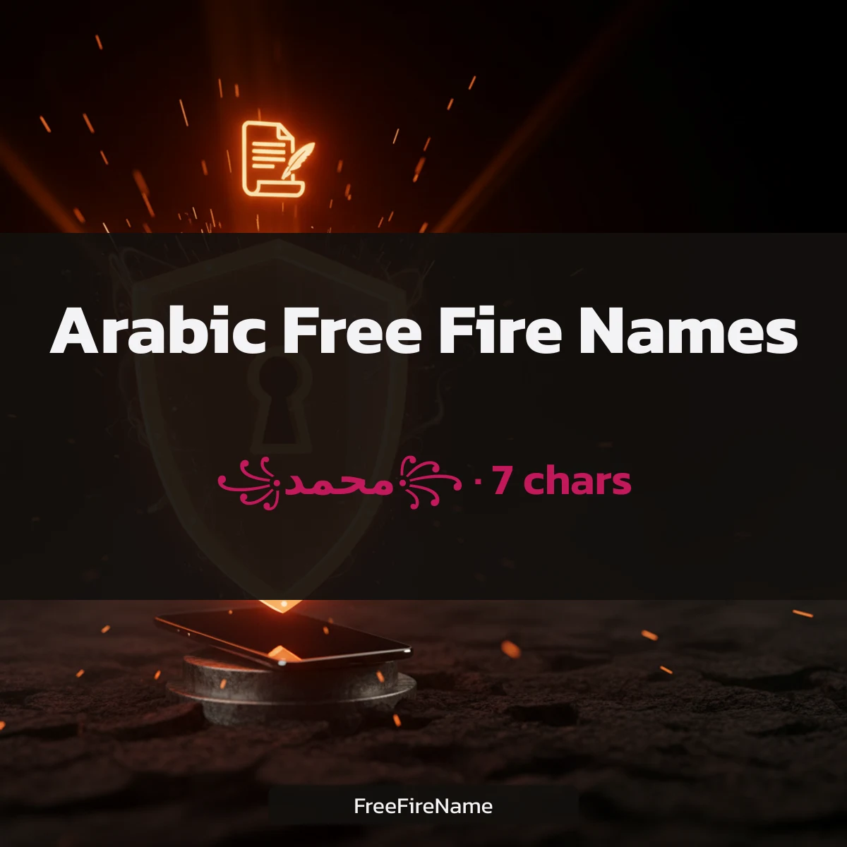 Arabic decorated Free Fire names to copy