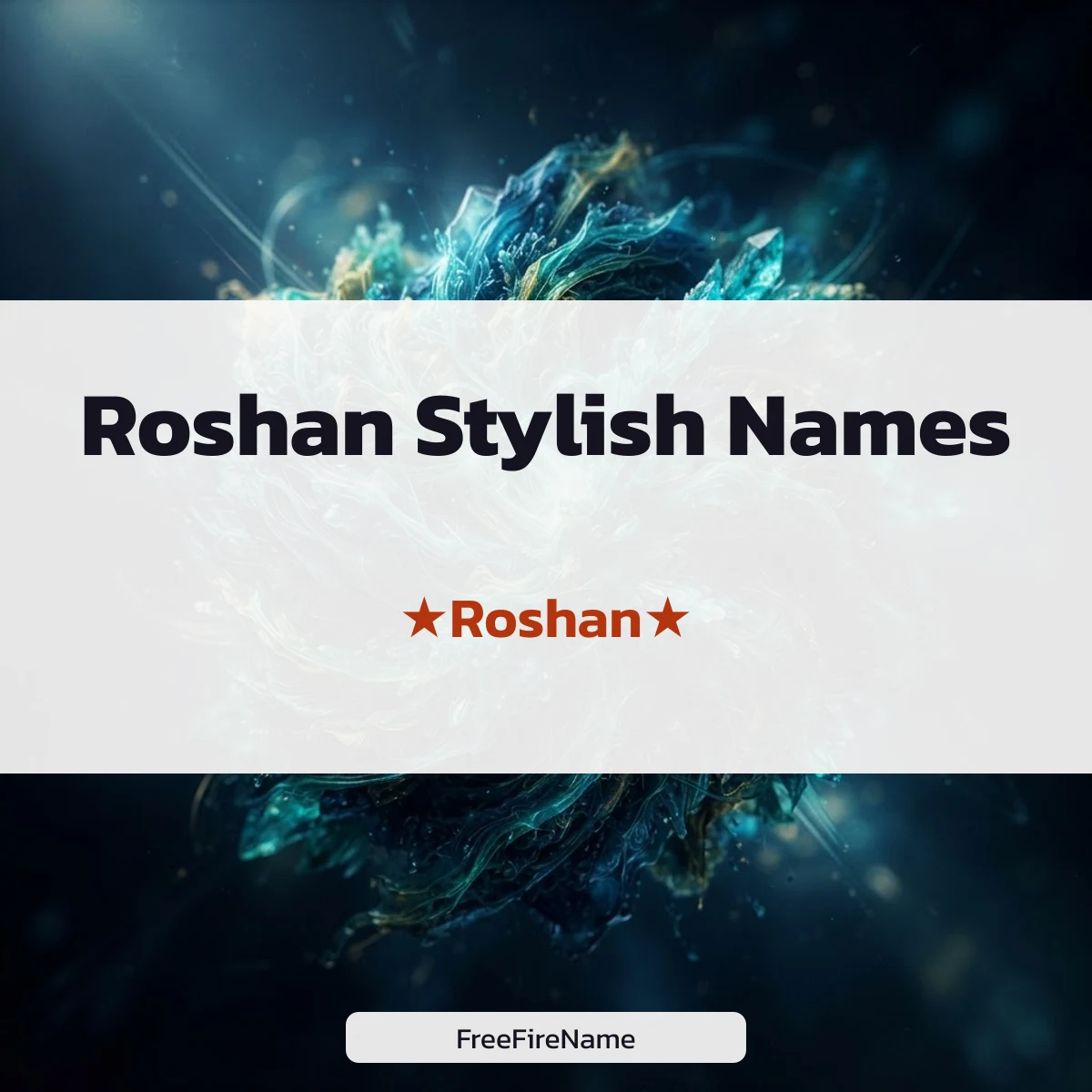 Roshan stylish names for Instagram and Free Fire